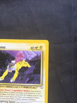 Pokemon Cards: Neo Revelation 1st Edition Rare: Raikou 22/64 - Image 13