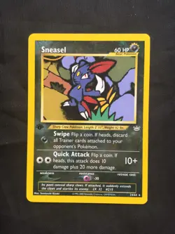 Pokemon Cards: Neo Revelation 1st Edition Rare: Sneasel 24/64 - Image 11