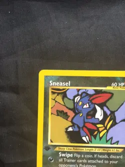 Pokemon Cards: Neo Revelation 1st Edition Rare: Sneasel 24/64 - Image 2
