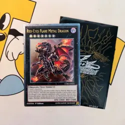 Yugioh Ultimate Rare Red-Eyes Flare Metal Dragon CORE-EN054 1st Edition card - Image 1
