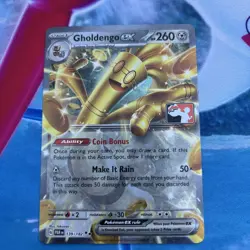 Gholdengo ex 139/182 PLAY! Prize Pack Series 5 Stamped Pokémon Card Promo - Image 3