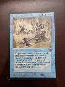 MTG Invoke Predjudice Legends English Rare Card MP Condition - Image 3