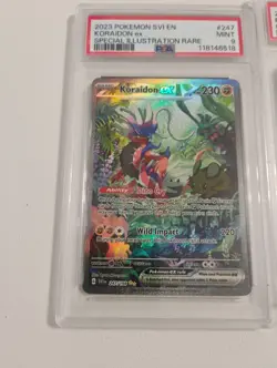 Pokemon Koraidon Ex Special Illustration/Revavroom Ex PSA Graded Full Art Cards - Image 2