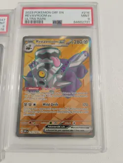Pokemon Koraidon Ex Special Illustration/Revavroom Ex PSA Graded Full Art Cards - Image 7