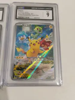 Pokemon Kangaskhan Ex 151/Pikachu Promo Full Art CGC Graded Holo Cards - Image 2