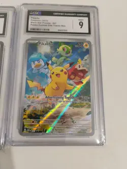 Pokemon Kangaskhan Ex 151/Pikachu Promo Full Art CGC Graded Holo Cards - Image 6