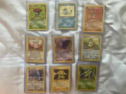 Vintage Pokémon TCG Lots 9 WOTC era cards: Rares Holos First Edition Base Set! - Image 1