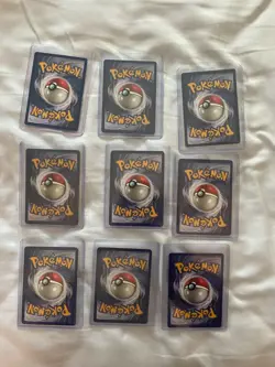 Vintage Pokémon TCG Lots 9 WOTC era cards: Rares Holos First Edition Base Set! - Image 2