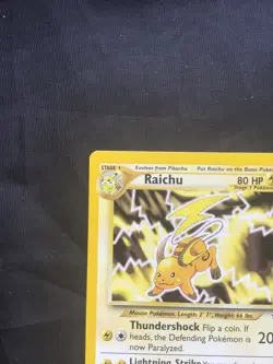 Pokemon Cards: Neo Revelation 1st Edition Rare: Raichu 21/64 - Image 12