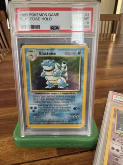 PSA 6 Blastoise Holo 2/102 Base Set 1999 Pokemon Card - Image 2