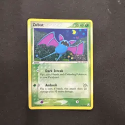 Pokemon Team Rocket Returns 82/109 Zubat Reverse Holo Stamped NM Card - Image 1