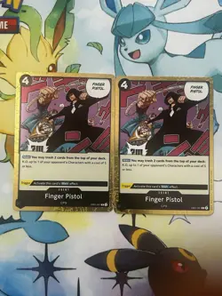 x2 Finger Pistol EB01-051 One Piece Card Game  - Image 1