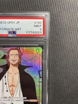 PSA 9 Shanks OP01-120 SEC Comic Parallel Manga Alt Art ONE PIECE Card Japanese - Image 3