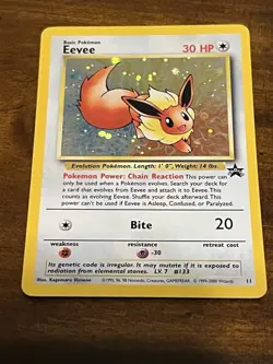 Pokemon Eevee Black Star Promo Holo Card 11 Wizards of the Coast - Image 3