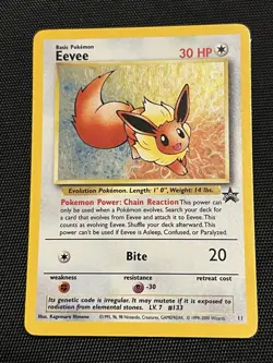 Pokemon Eevee Black Star Promo Holo Card 11 Wizards of the Coast - Image 1