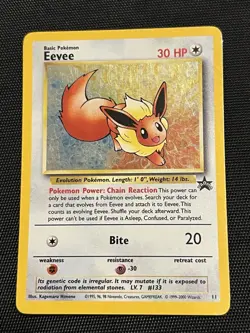 Pokemon Eevee Black Star Promo Holo Card 11 Wizards of the Coast - Image 2