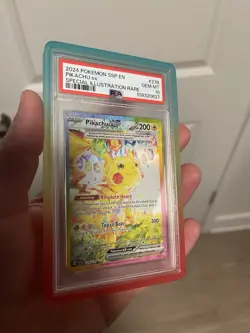 2024 POKEMON SSP EN-SURGING SPARKS SPECIAL ILLUSTRATION RARE PIKACHU EX PSA 10 - Image 1