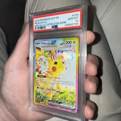 2024 POKEMON SSP EN-SURGING SPARKS SPECIAL ILLUSTRATION RARE PIKACHU EX PSA 10 - Image 1