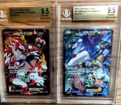 Groudon EX & Kyogre EX BGS9.5 Set Team Magma Aqua Pokémon Card - Image 1