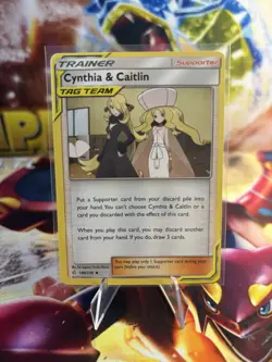 Cynthia & Caitlin 189/236 Cosmic Eclipse Pokemon TCG Regular Uncommon - Image 1