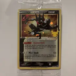 SWIRLED Pokemon Greninja Gold Star Promo SWSH144 Celebrations ETB Promo Sealed  - Image 1