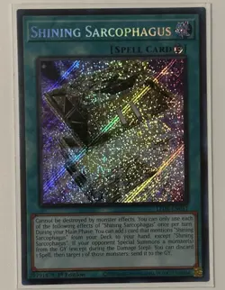 Yugioh! Shining Sarcophagus - LEDE-EN051 - Secret Rare - 1st Edition Near Mint - Image 1