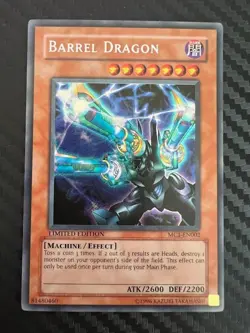 Yugioh Barrel Dragon MC1-EN002 Secret Rare Limited Edition LP - Image 1
