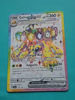 Pokemon Card - Galvantula Ultra Rare Stellar Crown 159/142 LP - Image 1
