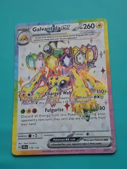 Pokemon Card - Galvantula Ultra Rare Stellar Crown 159/142 LP - Image 3