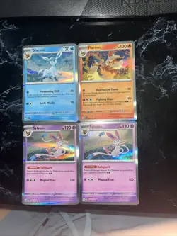 Pokemon Prismatic Evolutions - Eeveelutions Holo Rare Lot - Image 1