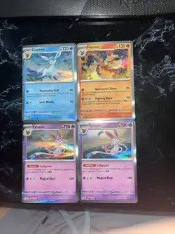 Pokemon Prismatic Evolutions - Eeveelutions Holo Rare Lot - Image 3