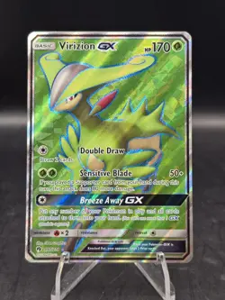 Pokemon TCG Virizion GX 197/214 SM Lost Thunder Ultra Rare Full Art Holo NM - Image 3