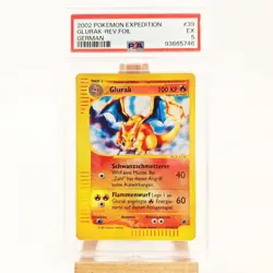 PSA 5 EX Glurak Pokemon 39/165 Expedition Reverse Holo DE - Image 2