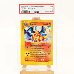 PSA 5 EX Glurak Pokemon 39/165 Expedition Reverse Holo DE - Image 5