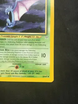 Pokemon Cards: Neo Revelation 1st Edition Uncommon: Golbat 29/64 - Image 4