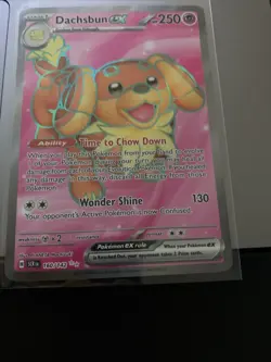 Dachsbun ex 160/142 Full Art Double Rare Stellar Crown Pokemon Card NM - Image 1