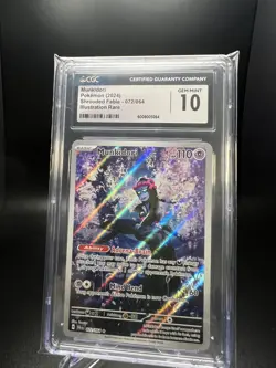 2024 Pokemon Munkidori 072/064 CGC 10 Gem Mint FA Illustration Shrouded Fable - Image 3