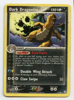 2004 Dark Dragonite 15/109 Team Rocket Returns Regular Pokémon TCG Card - Image 1