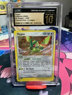 CGC 10 PRISTINE Flygon 15/97 Cosmos Holo EX Dragon Pokemon Card PSA BGS - Image 3