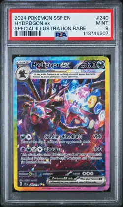 2024 Pokemon SV Surging Sparks Hydreigon Ex #240/191 PSA 9 - Image 1