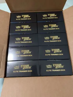 Crown Zenith Elite Trainer Box Case x10 ETBs SWSH 12.5 Pokemon - Image 1