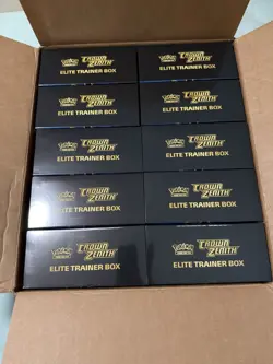 Crown Zenith Elite Trainer Box Case x10 ETBs SWSH 12.5 Pokemon - Image 2
