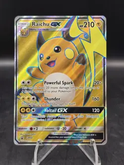 Pokemon TCG Raichu GX SM90 SM Black Star Promo Ultra Rare Holo NM - Image 3