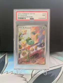 PSA 9 2024 POKEMON SCR EN-STELLAR CROWN ILLUSTRATION RARE #143 BULBASAUR - Image 3