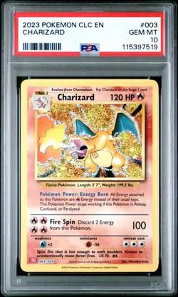 2023 POKEMON CLC TRADING CARD GAME CLASSIC #003 CHARIZARD PSA 10 - Image 1