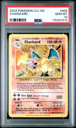 2023 POKEMON CLC TRADING CARD GAME CLASSIC #003 CHARIZARD PSA 10 - Image 3