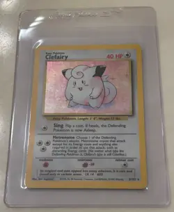 1999 Vintage Pokemon Card Clefairy 5/102 - Base Set Holo Rare  WOTC LP - Image 1