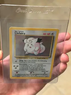 1999 Vintage Pokemon Card Clefairy 5/102 - Base Set Holo Rare  WOTC LP - Image 4
