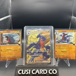 Cynthia’s Garchomp Ex 204 Gible + Gabite Cosmos Holo SET Promo Holo Pokemon - Image 1