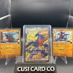 Cynthia’s Garchomp Ex 204 Gible + Gabite Cosmos Holo SET Promo Holo Pokemon - Image 2